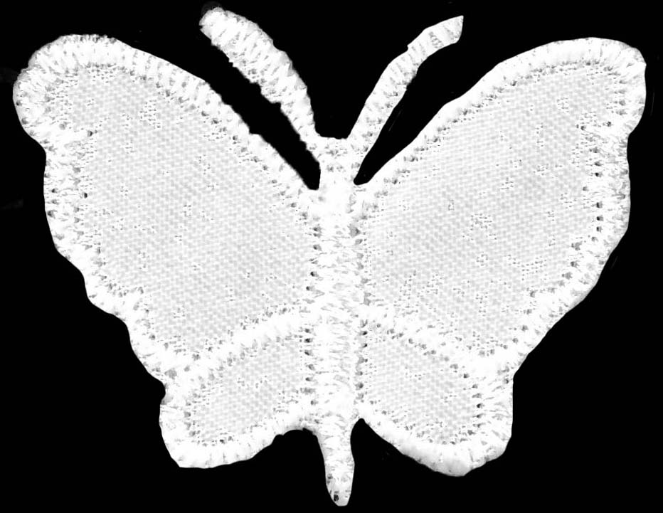 LARGE SATIN BUTTERFLY - IVORY